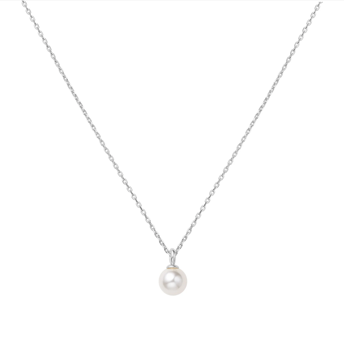 ANIA HAIE SHELL PEARL DROP PENDANT NECKLACE
