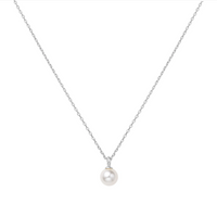 ANIA HAIE SHELL PEARL DROP PENDANT NECKLACE