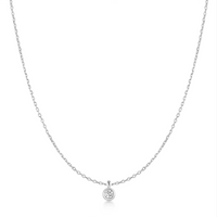 ANIA HAIE CLASSIC BEZEL-SET SOLITAIRE NECKLACE