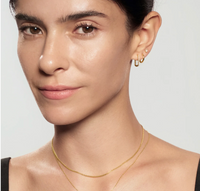 ANIA HAIE GLAM OVAL HOOP EARRINGS