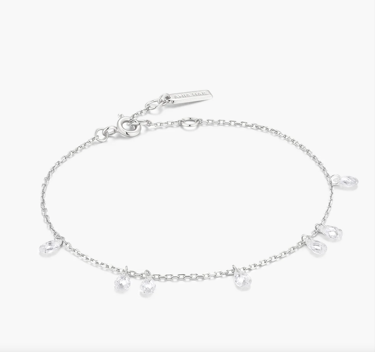 ANIA HAIE ETHEREAL TEARDROP DANGLE STATION BRACELET