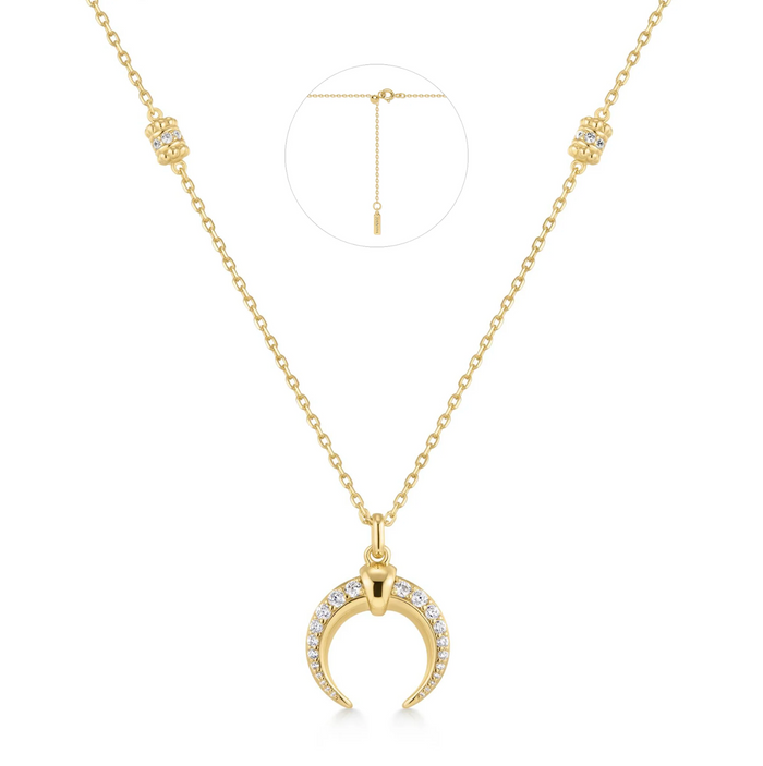 ANIA HAIE REVERSIBLE HORN NECKLACE