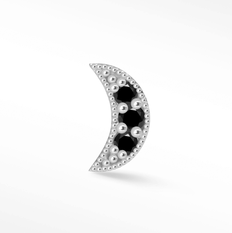 NINA WYNN DIAMOND MOON 14K GOLD