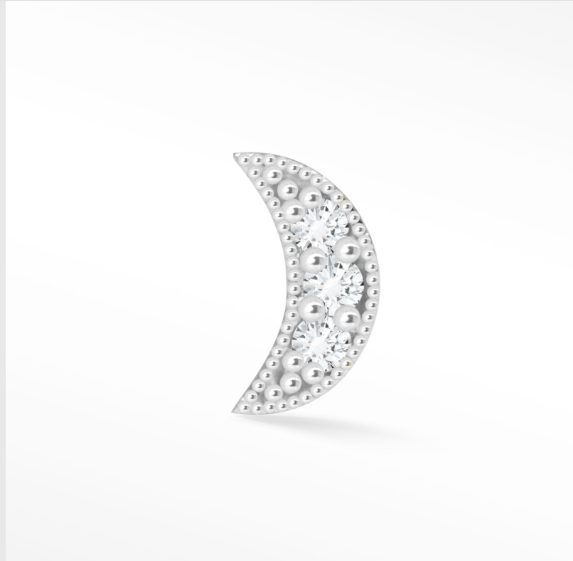 NINA WYNN DIAMOND MOON 14K GOLD
