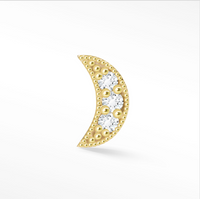 NINA WYNN DIAMOND MOON 14K GOLD