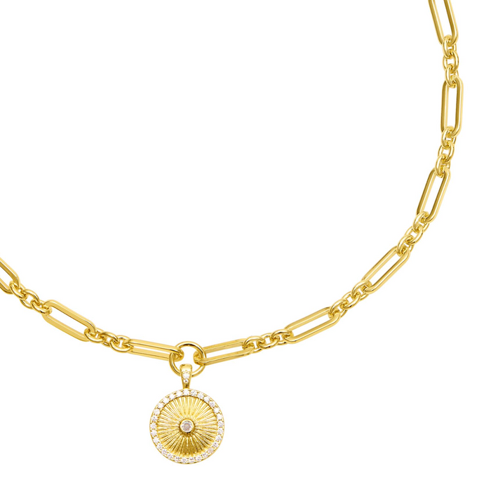 TALIS CHAINS SUNRISE PENDANT NECKLACE