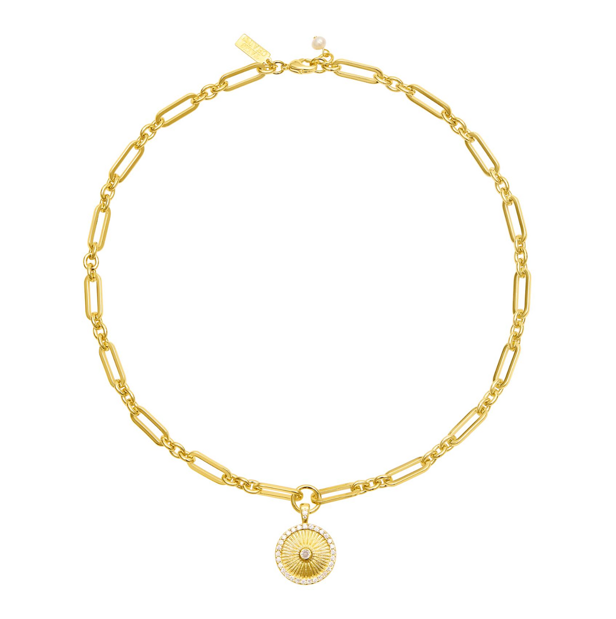 TALIS CHAINS SUNRISE PENDANT NECKLACE