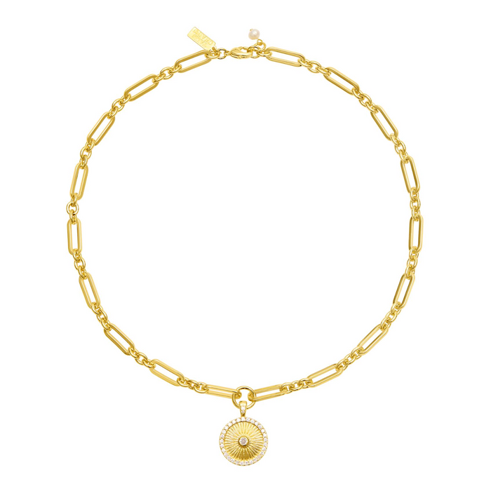 TALIS CHAINS SUNRISE PENDANT NECKLACE