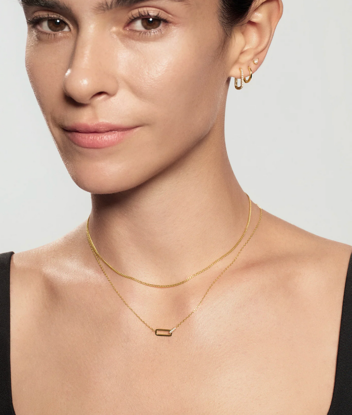 ANIA HAIE GOLD GLAM INTERLOCK NECKLACE