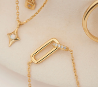 ANIA HAIE GOLD GLAM INTERLOCK NECKLACE