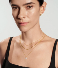 ANIA HAIE GOLD GLAM DISC PENDANT NECKLACE