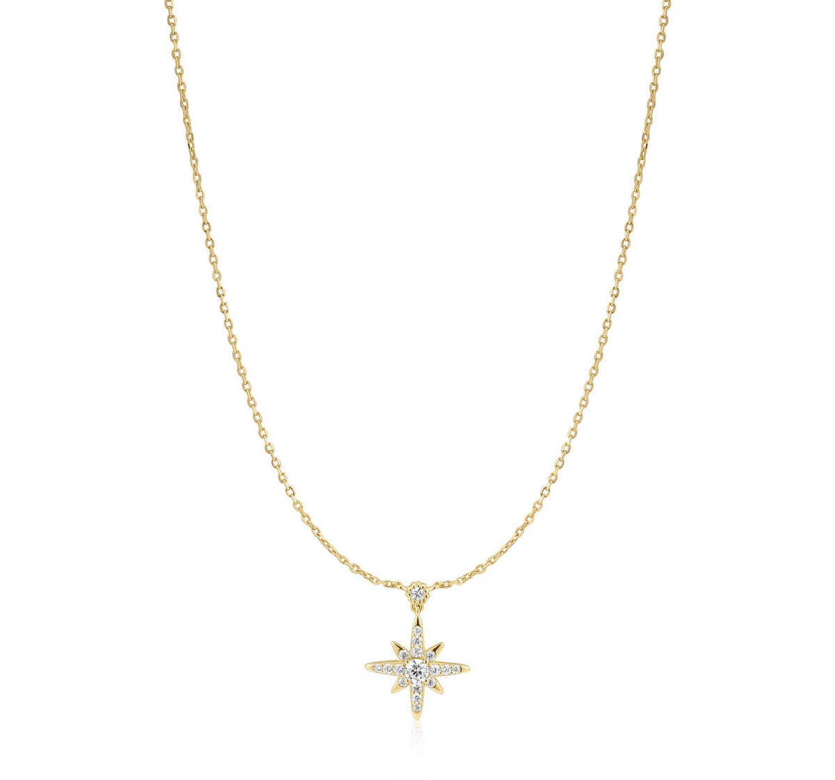 ANIA HAIE GOLD SPARKLING NOVA STAR NECKLACE
