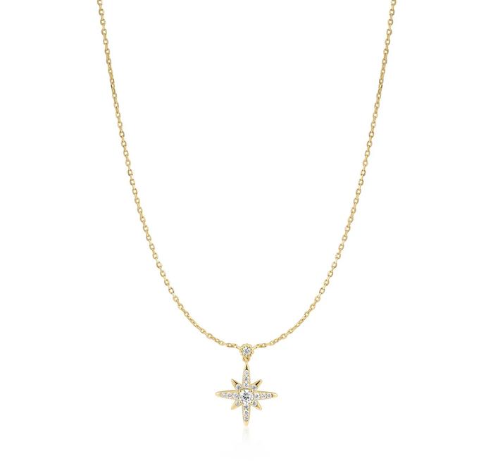 ANIA HAIE GOLD SPARKLING NOVA STAR NECKLACE