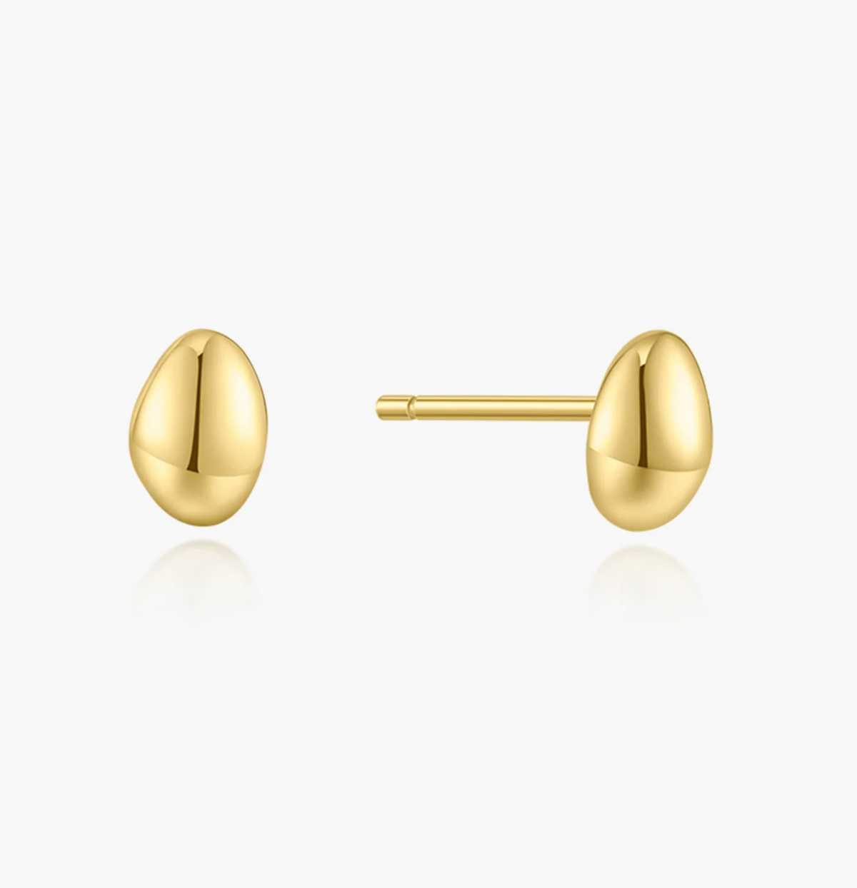 ANIA HAIE ORGANIC DOME PEBBLE STUD EARRINGS
