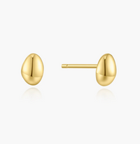 ANIA HAIE ORGANIC DOME PEBBLE STUD EARRINGS