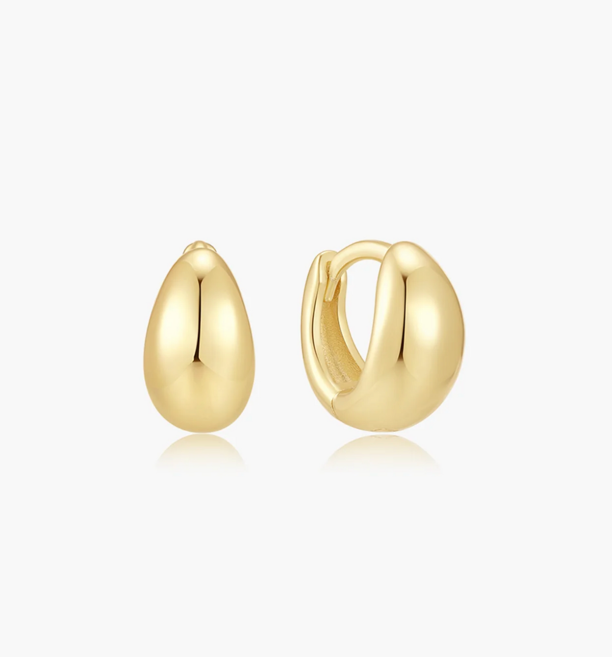 ANIA HAIE ORGANIC DOME HOOP EARRINGS