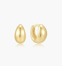 ANIA HAIE ORGANIC DOME HOOP EARRINGS