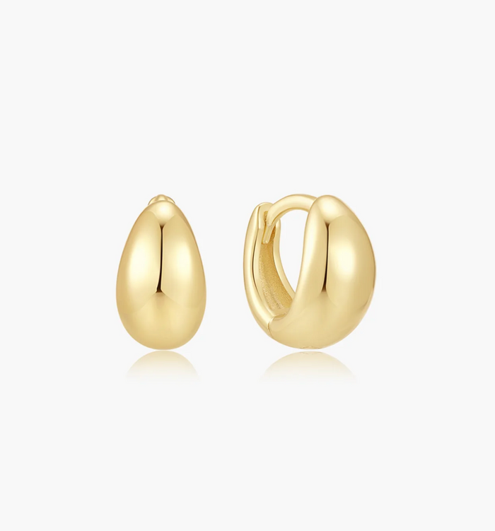 ANIA HAIE ORGANIC DOME HOOP EARRINGS