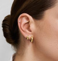 ANIA HAIE ORGANIC DOME HOOP EARRINGS