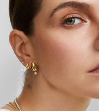 ANIA HAIE ORGANIC DOME HOOP EARRINGS
