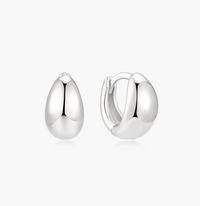 ANIA HAIE ORGANIC DOME HOOP EARRINGS