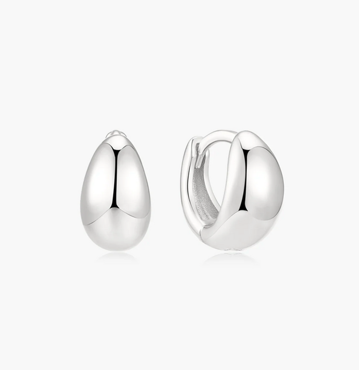ANIA HAIE ORGANIC DOME HOOP EARRINGS