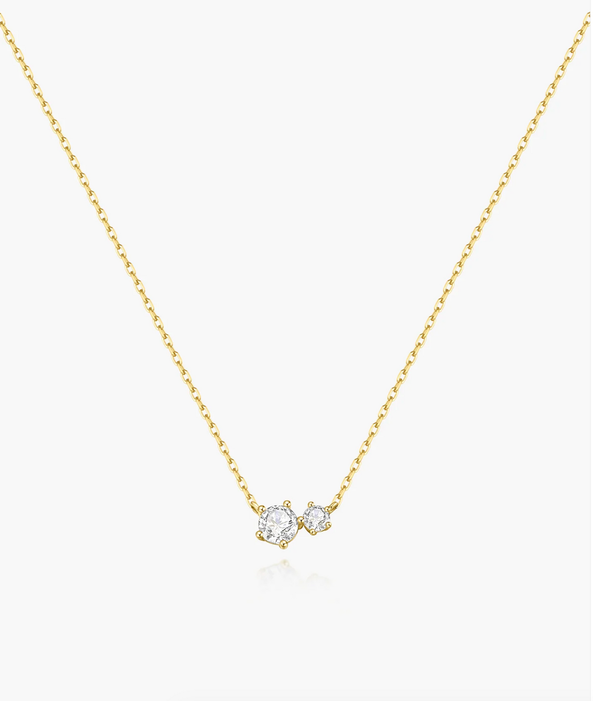 ANIA HAIE PRONG SET DUO NECKLACE