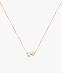 ANIA HAIE PRONG SET DUO NECKLACE
