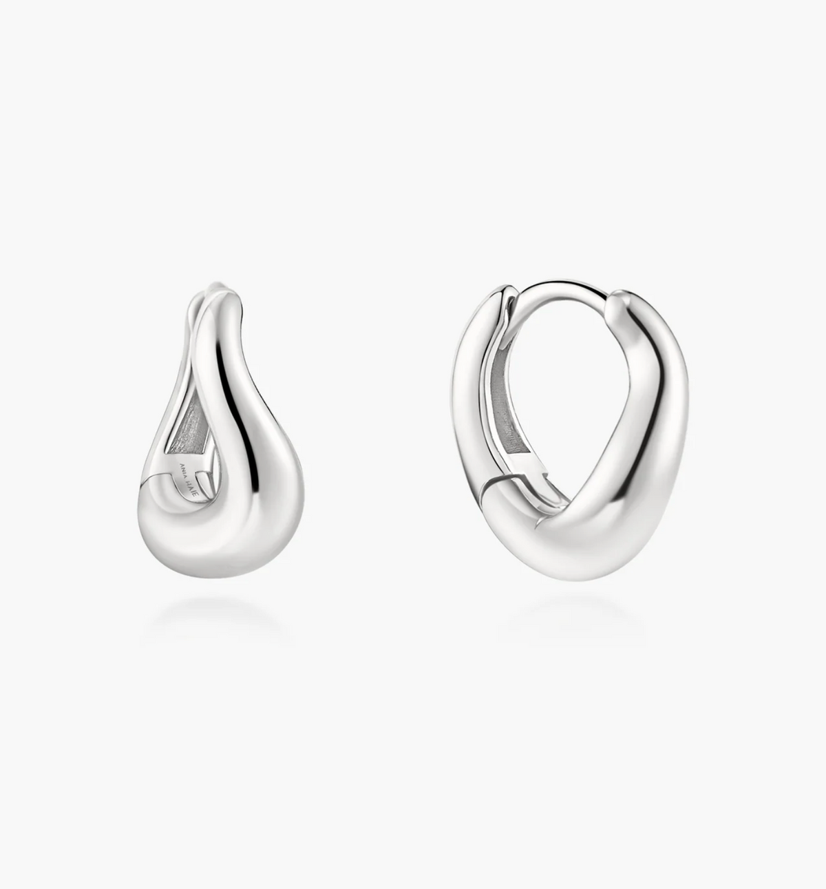 ANIA HAIE WAVE HUGGIE HOOP EARRINGS