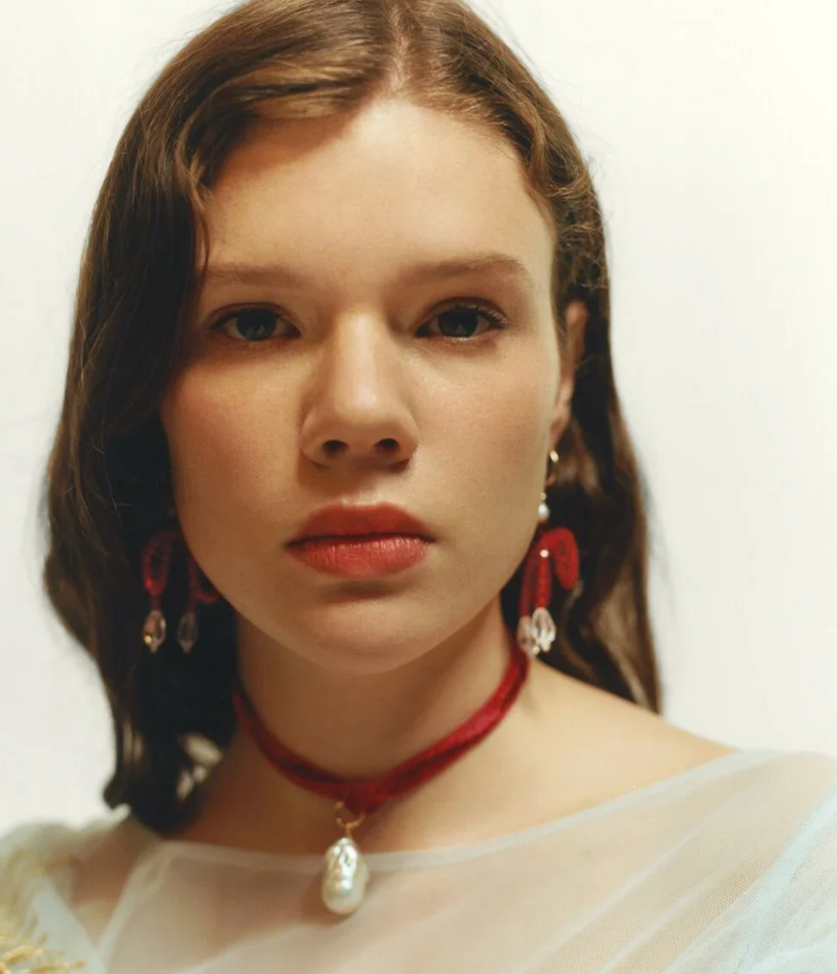 MARGAUX STUDIOS RED AGATHA NECKLACE