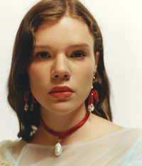 MARGAUX STUDIOS RED AGATHA NECKLACE