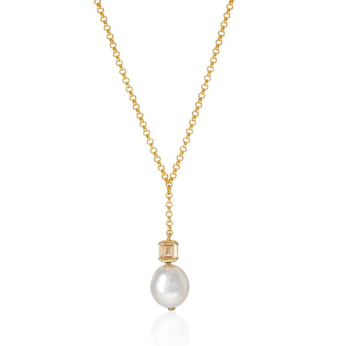 LAURA VANN BELLA BAROQUE PEARL NECKLACE