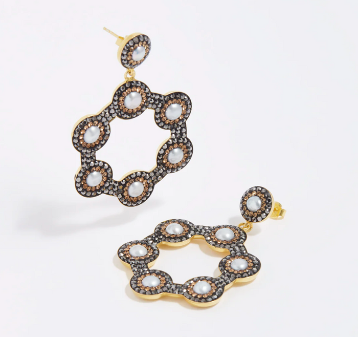 SORU BAROQUE PEARL MINI HOOP EARRINGS