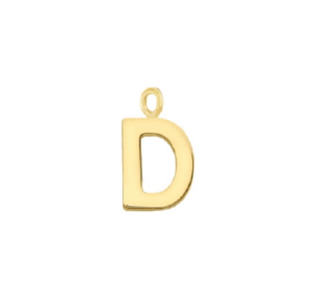 GOLD INITIAL WELDING CHARM