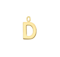 GOLD INITIAL WELDING CHARM