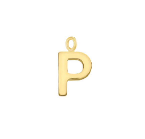 GOLD INITIAL WELDING CHARM
