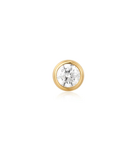 ANIA HAIE SOLITAIRE CUBIC ZIRCONIA BARBELL EARRING