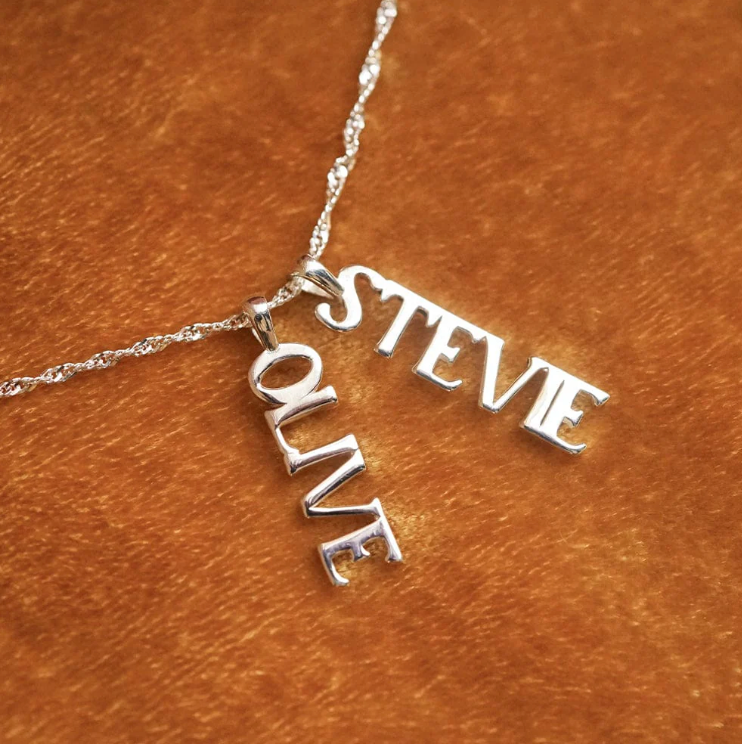 DAISY LONDON PERSONALISED PENDANT NECKLACE - MADE TO ORDER