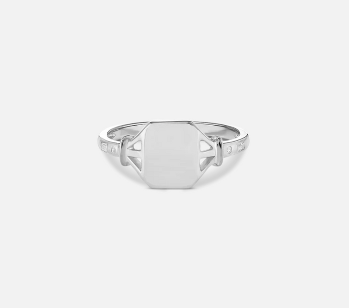V BY LAURA VANN JEAN SIGNET RING