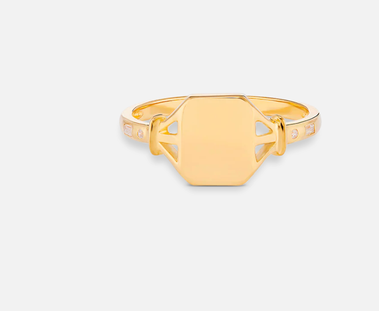 V BY LAURA VANN JEAN SIGNET RING