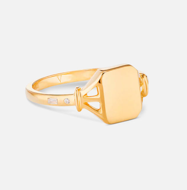 V BY LAURA VANN JEAN SIGNET RING