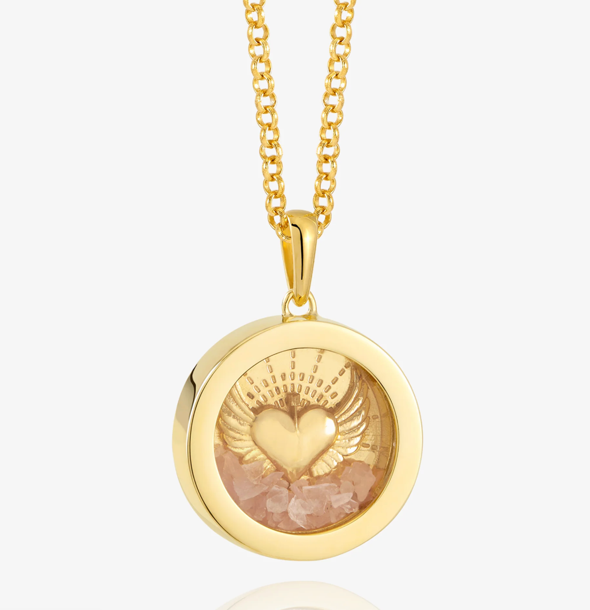 RACHEL JACKSON FINE ROLO AMULET CHAIN NECKLACE