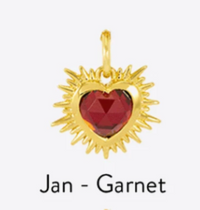 RACHEL JACKSON GOLD BIRTHSTONE HEART AMULET CHARM