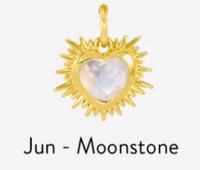 RACHEL JACKSON GOLD BIRTHSTONE HEART AMULET CHARM