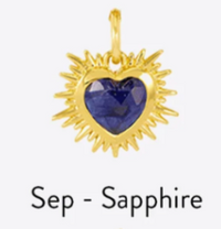 RACHEL JACKSON GOLD BIRTHSTONE HEART AMULET CHARM