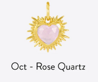 RACHEL JACKSON GOLD BIRTHSTONE HEART AMULET CHARM