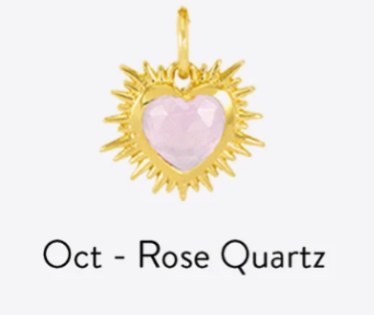 RACHEL JACKSON GOLD BIRTHSTONE HEART AMULET CHARM