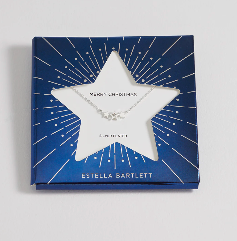 ESTELLA BARTLETT TRIO STAR SILVER NECKLACE