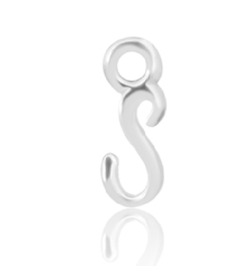 STERLING SILVER CURSIVE INITIAL WELDING CHARM