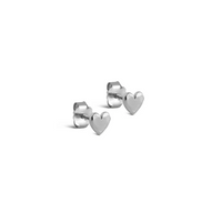 ENAMEL COPENHAGEN HEART STUD EARRINGS